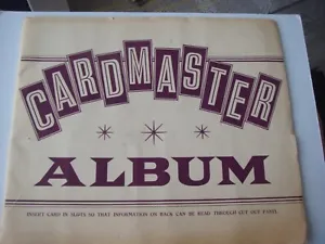 Rare Madison Cardmaster Empty Album For Large Cards C1957