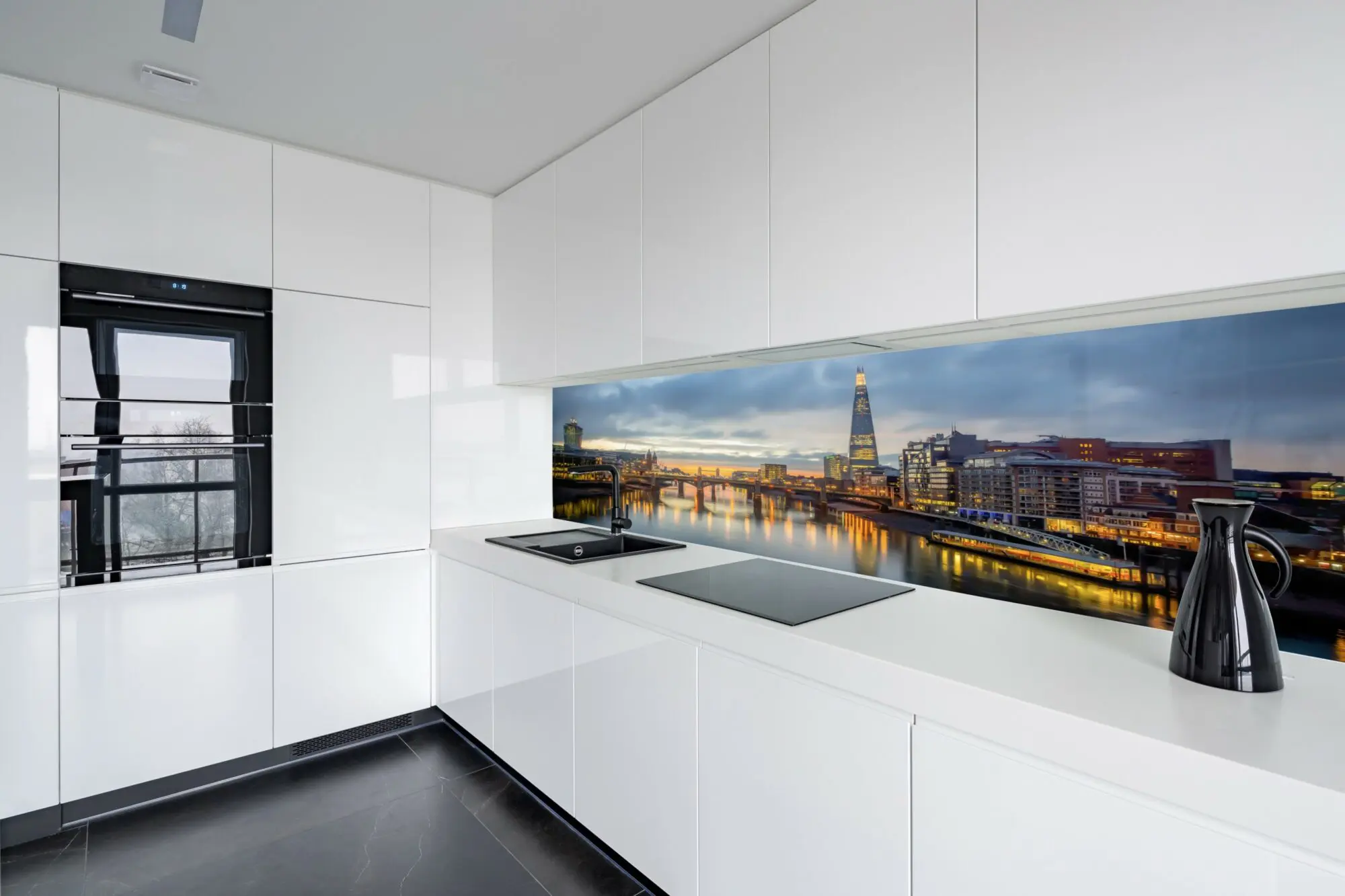 Tempered Glass Kitchen Splashback