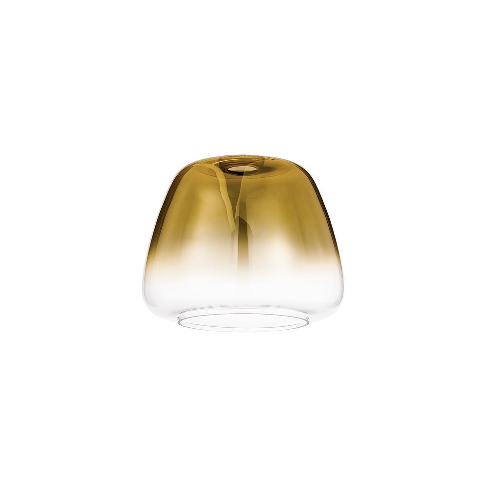 Luxuria Kennith 28cm Trapezium Glass (H) Gold Fade/Clear