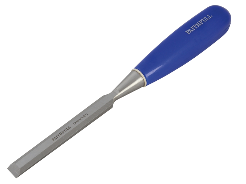 FAITHFULL Bevel Edge Chisel Blue Grip 10mm (3