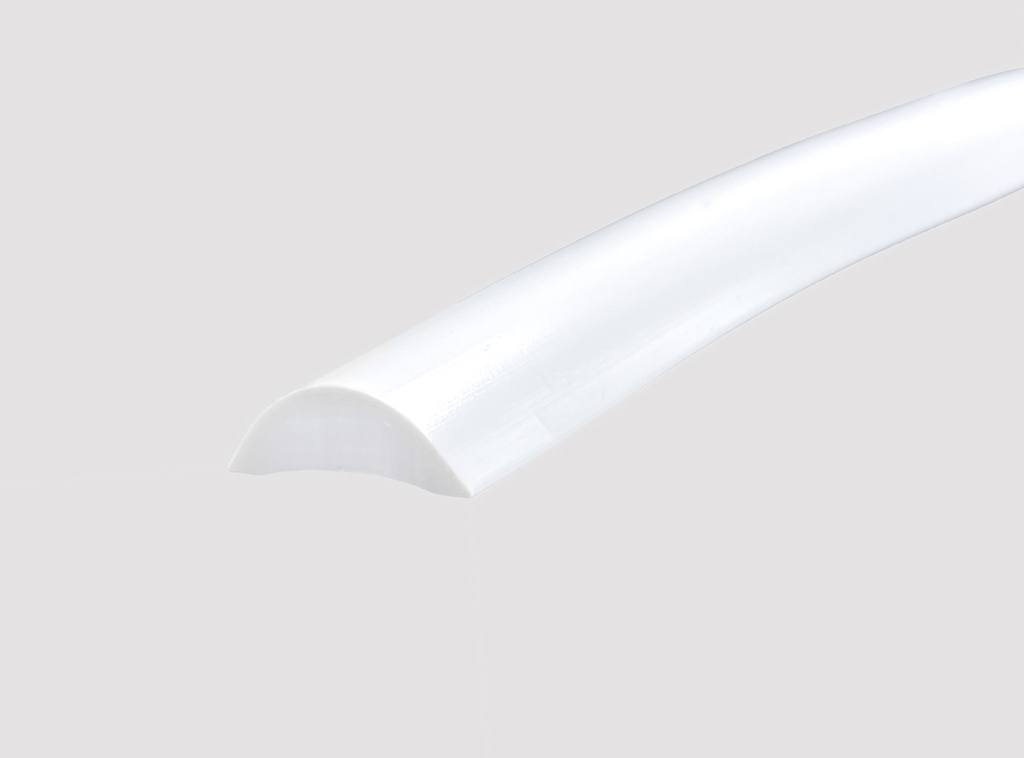 White Screw Cover Strip Herzim Trim - 17.3mm Wide
