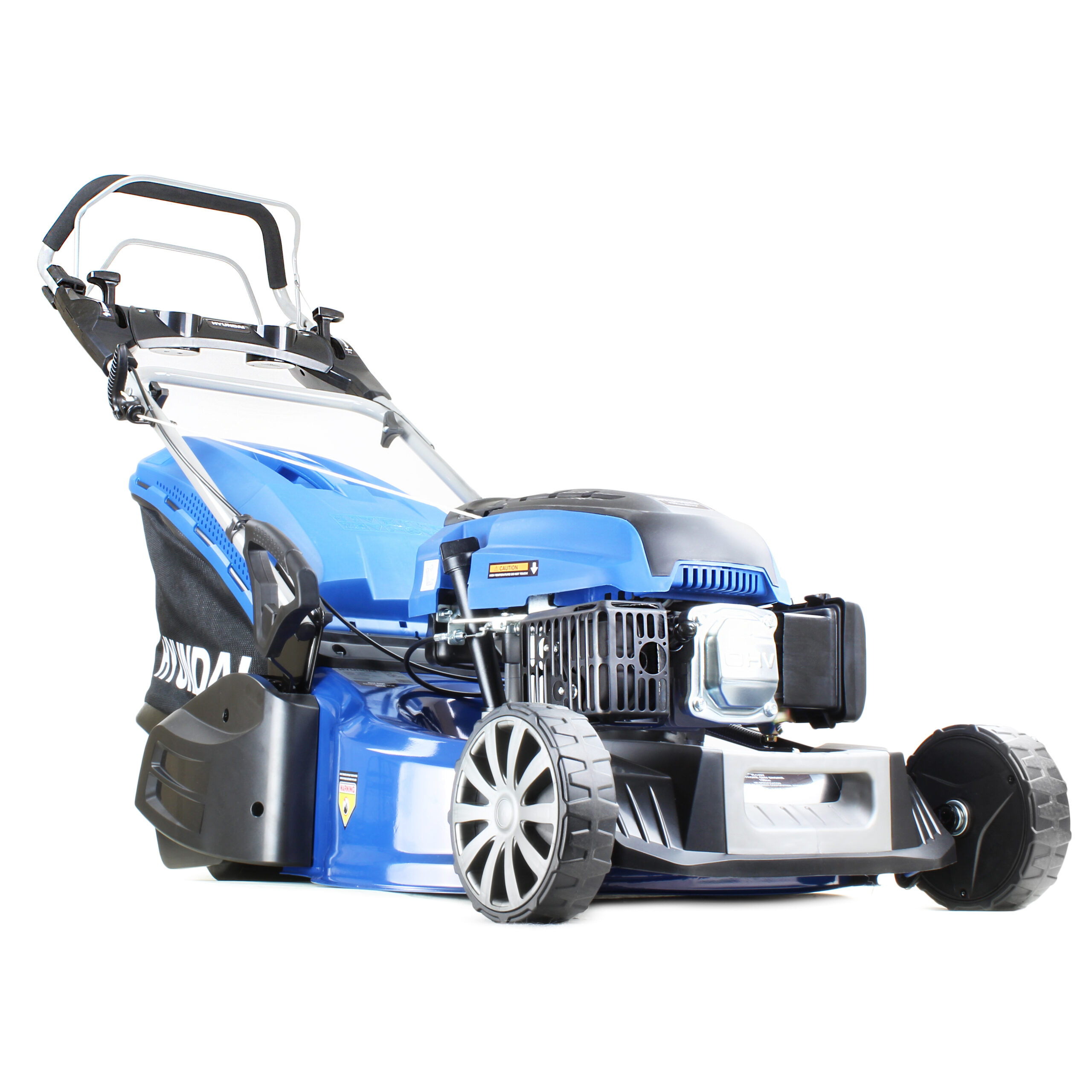 Hyundai HYM530SPR 21″ 530mm Self Propelled 196cc Petrol Rear Roller Lawn Mower-Includes 600ml Engine Oil