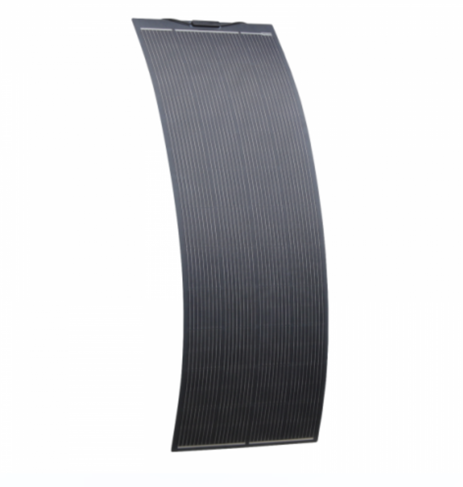 270W Black Semi-Flexible Fibreglass Solar Panel With Durable Etfe Coating