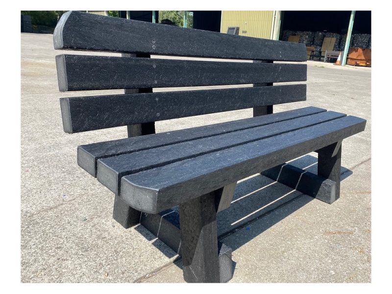 Suppliers of Heavy Duty Backed Bench - Recycled Plastic