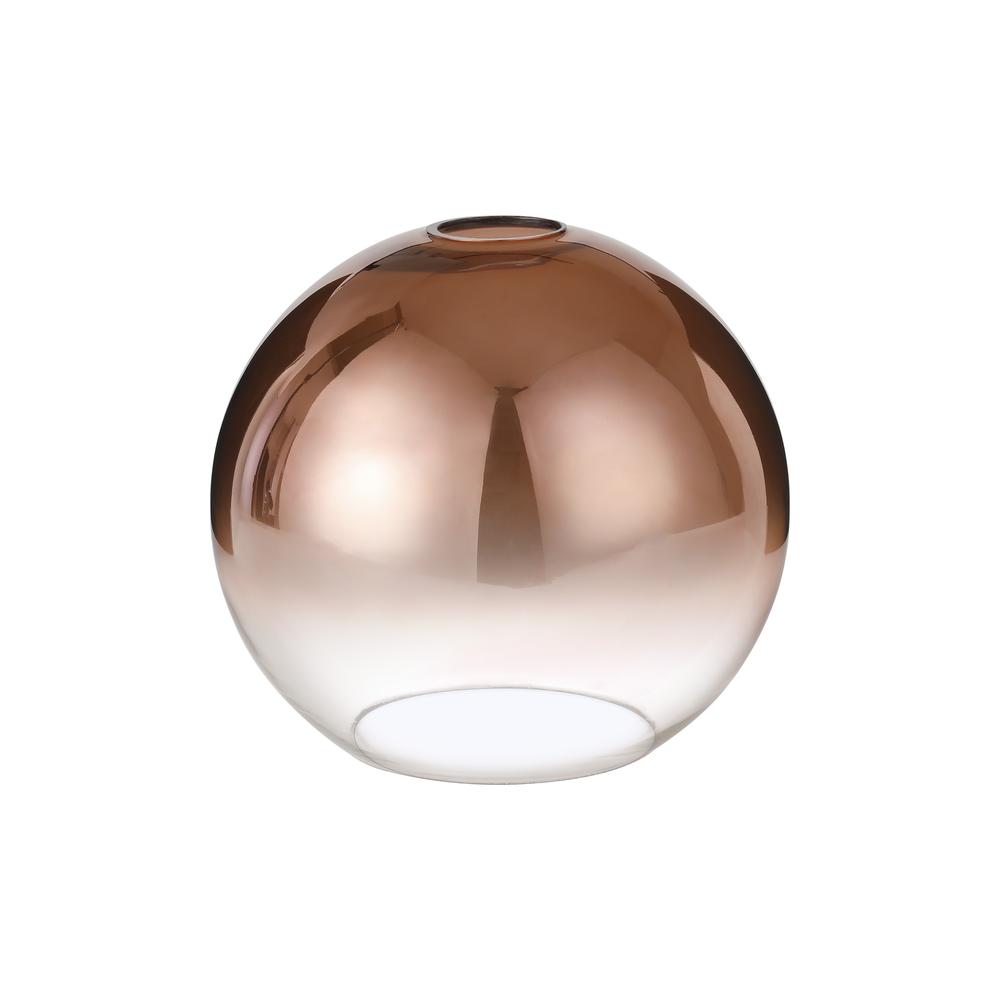 Luxuria Kennith 30cm Globe Glass (B) Copper Fade/Clear