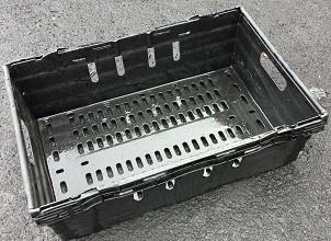 Special Offers 600x400x250 Attached Lidded Crate -Totes-Packs of 5 For Industrial Industry