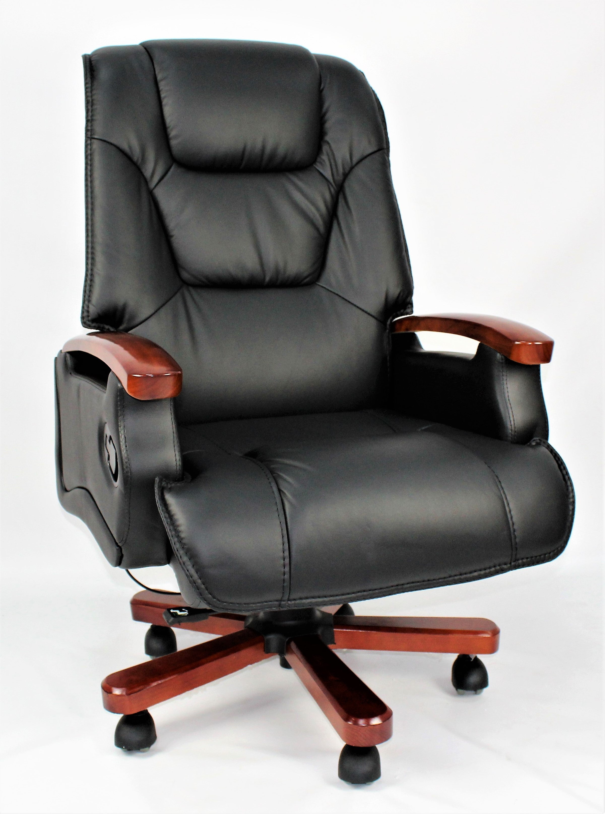 Specialising In Luxury Black Leather Executive Office Chair - A302 UK
