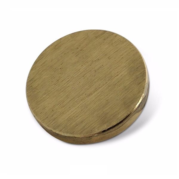 38mm Flat Mirror Caps 5BA Satin Brass