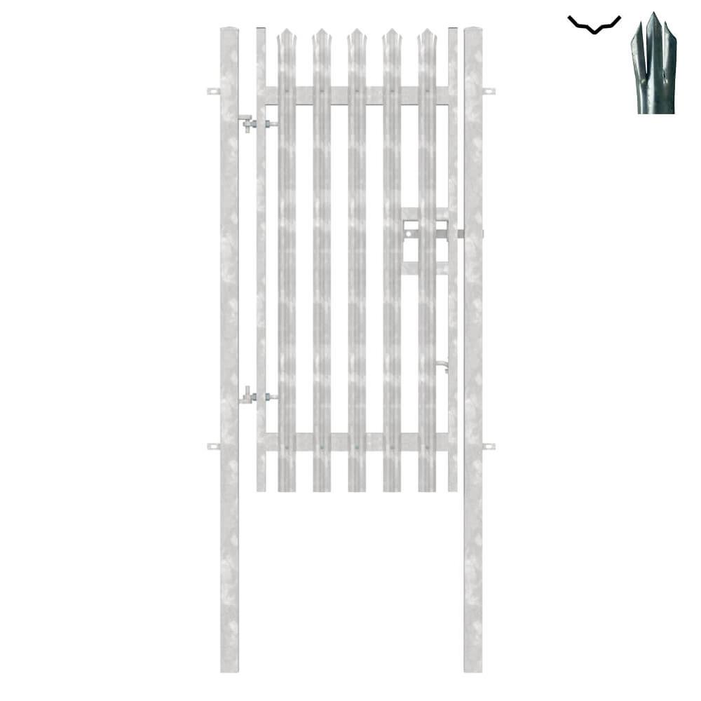 Single Leaf Gate & Post 2.1m H x 1mTriple Pointed 'D' Section 3.0mm