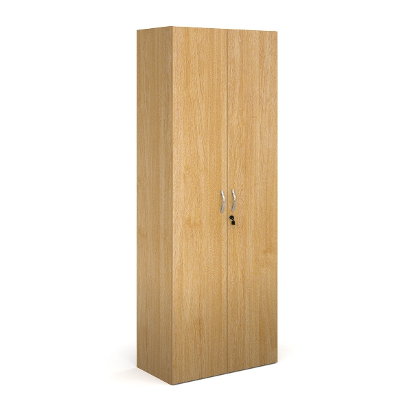 Contract Double Door Cupboard with 4 Shelves - Oak