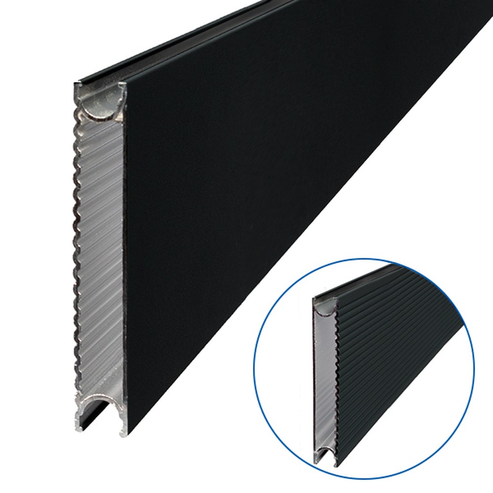 Elements Fence Board Black Sand 6m RAL 9005 Matt Double-Sided 100 x 15m
