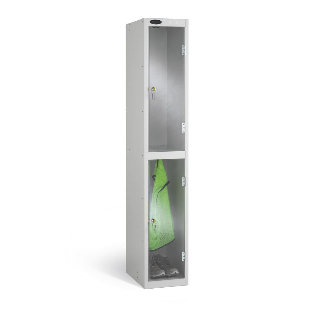 Full Clear Two Door Locker 1780H For The Retail Sector