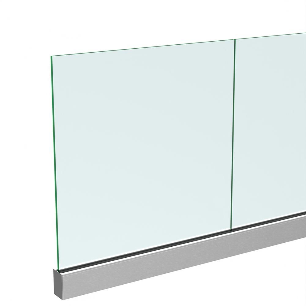 Anodised Base Tilt Loc Channel andGasket Includes 15mm Glass