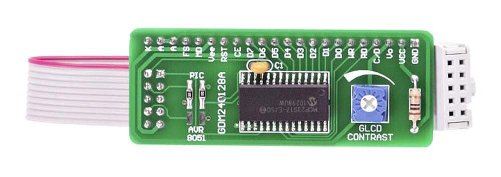 Serial GLCD 240x128 Adapter Board