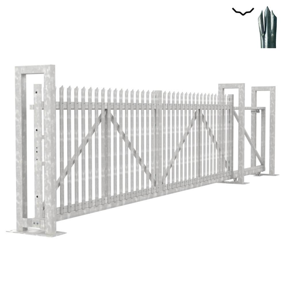 Cantilever Sliding D Gate - 1.8H x 6mWith Track & Accessories - RH Opening