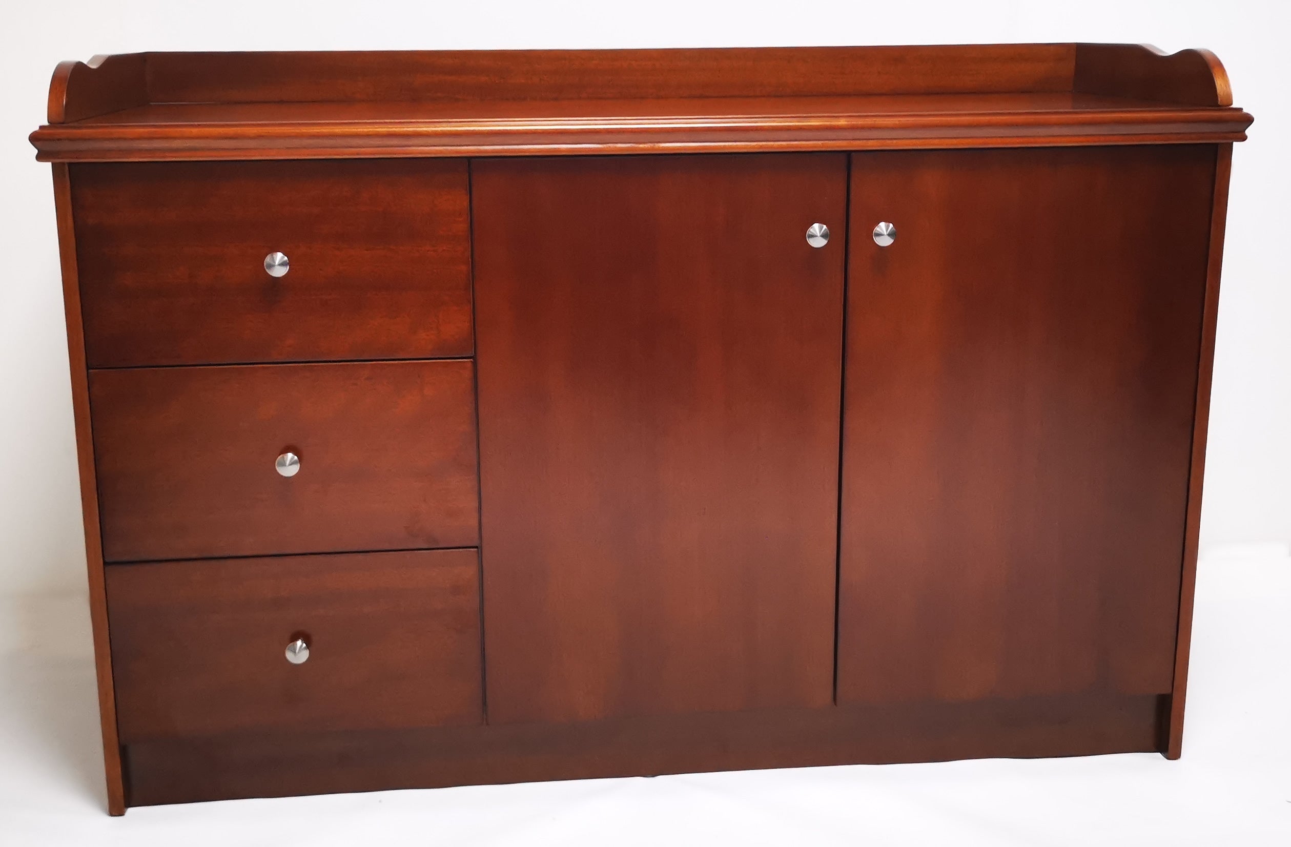 Light Walnut Real Wood Veneer Cupboard - 2K01-L UK