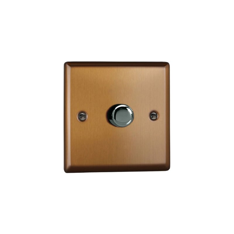 Varilight Urban V-Pro 1G LED Dimmer Brushed Bronze Standard Plate