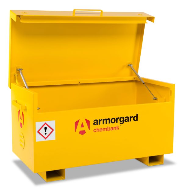 Armorgard CB2 Chembank COSHH Storage Box W1275 x D65 x H60mm For Construction Companies