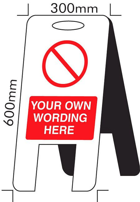 Standard special (self standing floor sign)