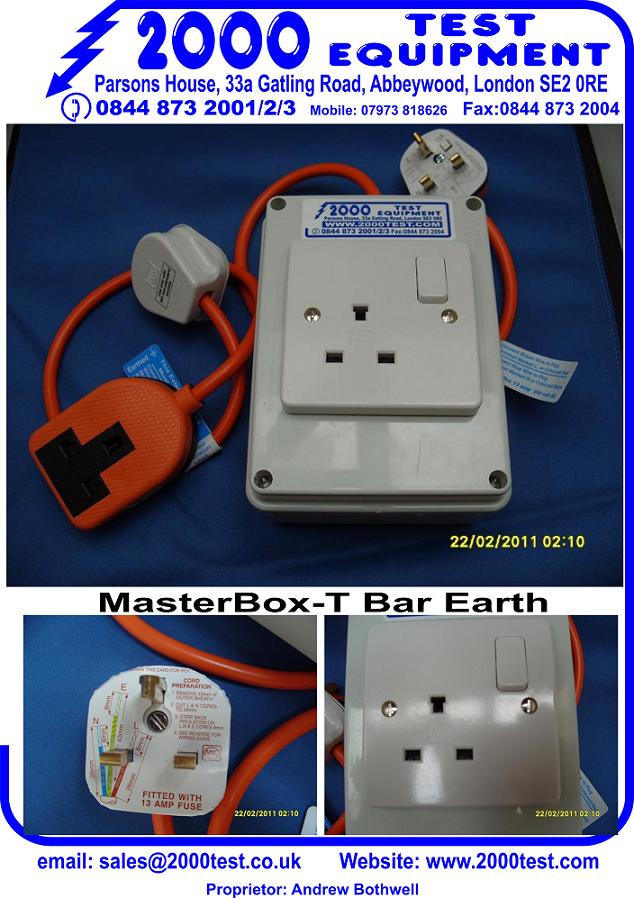 MasterBox for T Bar Earth, & Adaptor
[MasterBox-TB]