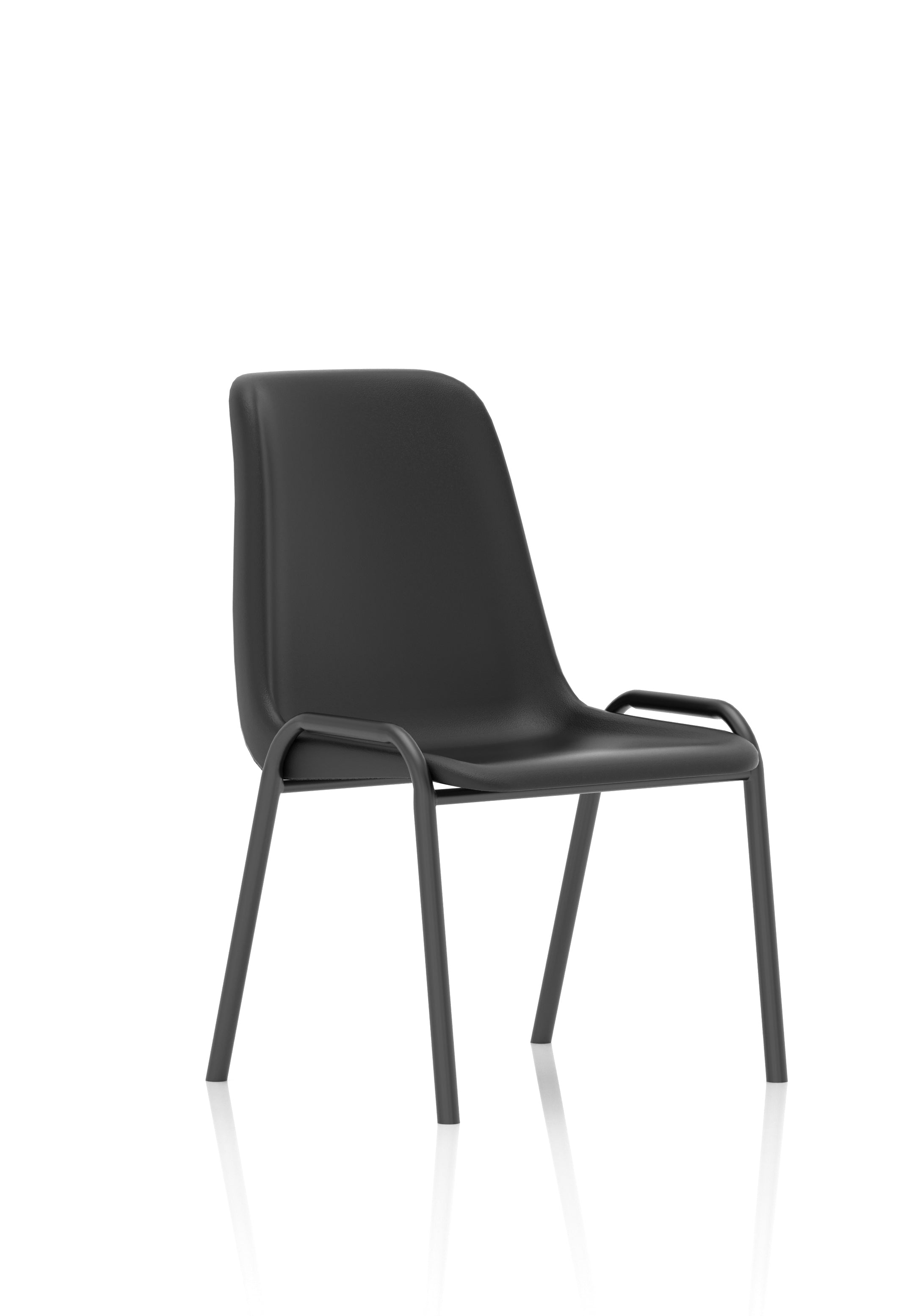Polly Medium Back Stacking Polypropylene Visitor Chair - Black or Blue Option North Yourkshire