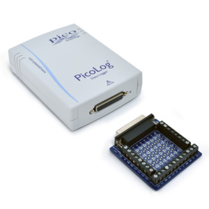 Pico Technology 1216+B Data Logger w/Terminal Board, 16 Channel, 12 Bits, 1 MS/s, USB 2.0