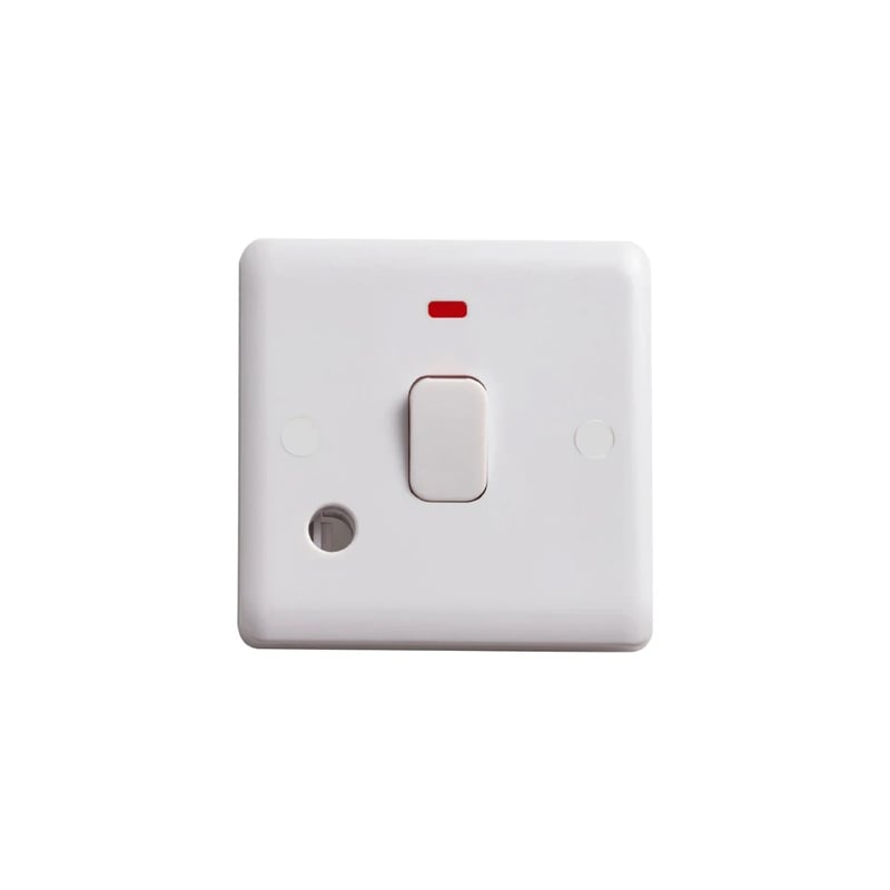 Deta Vimark Curve 20A DP Switch with Neon & Flex Outlet