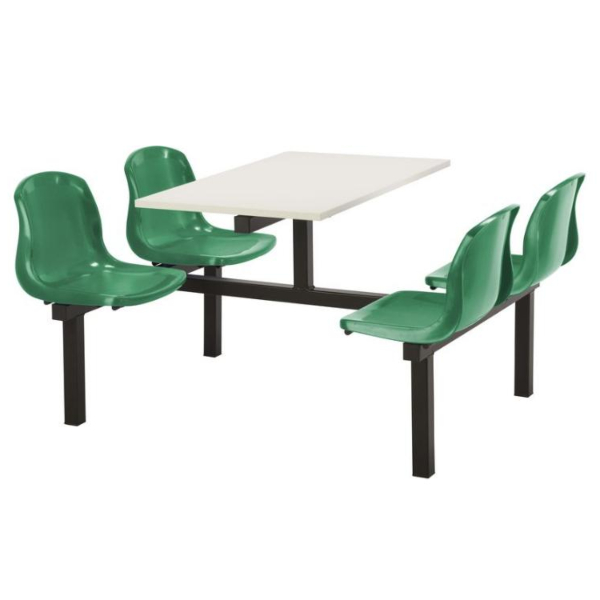 CU90 - 4-Seater Harvey Canteen Unit - 2 Way Access, Green, White