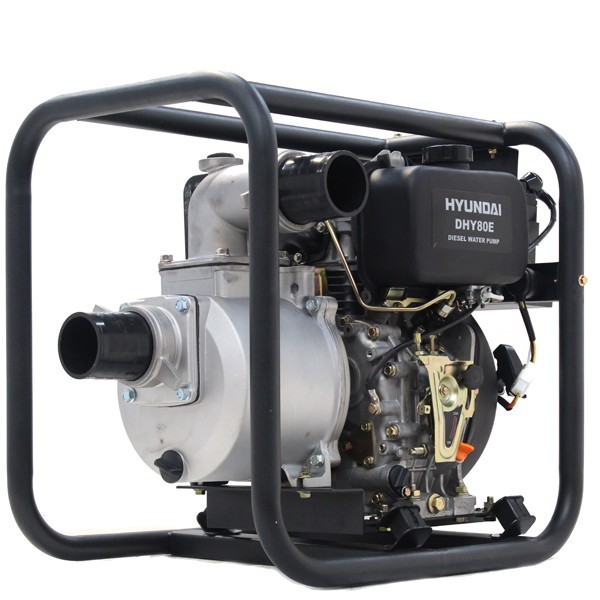 UK Suppliers Hyundai 80mm 3? Electric Start Diesel Water Pump DHY80E
