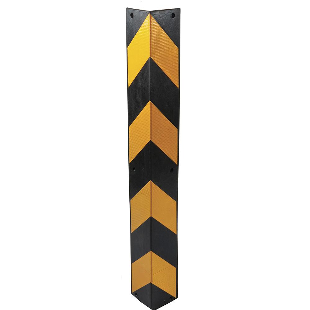 Corner Guard   800x100x100mmBlack and Yellow Rubber