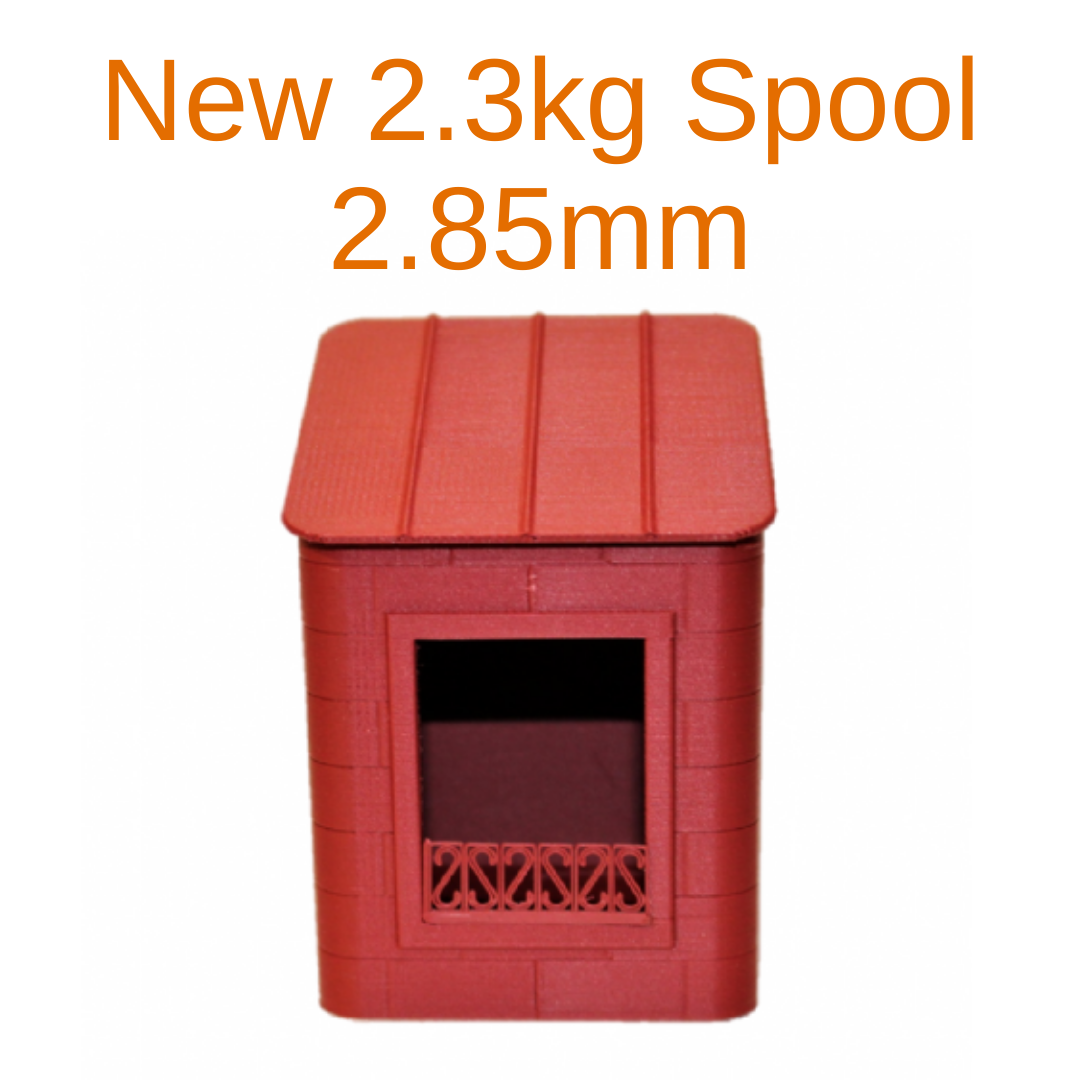 3D FilaPrint PLA Matte Clay Red 2.85mm 2.3Kg 3D Printing Filament