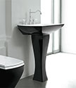 Lulu Black Sink with Pedestal (13A)