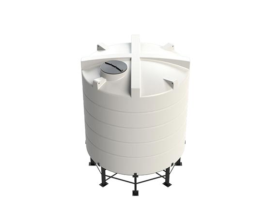 13000 Litre Plastic Cone Bottom Storage Tank (W. Frame)
