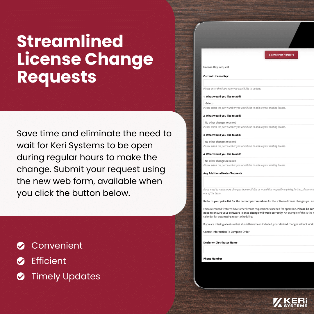 Streamlined License Change Requests: Request Your License Changes Online