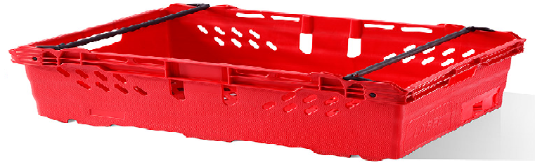 UK Suppliers Of 880x540x240 Red Open Top Box / Crate For Supermarkets