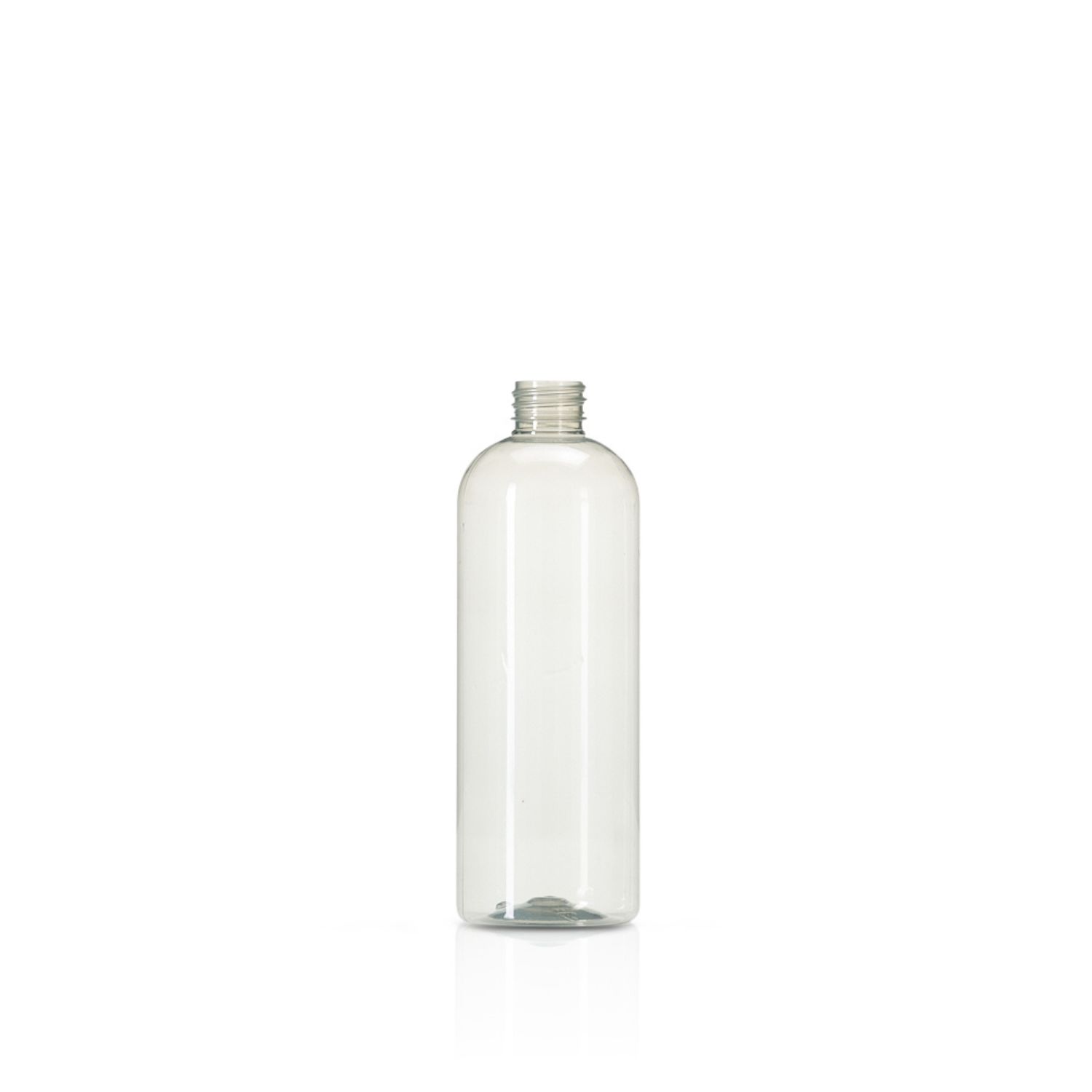 Distributors Of 500ml Clear PET 30&#37; PCR Tall Boston Round Bottle