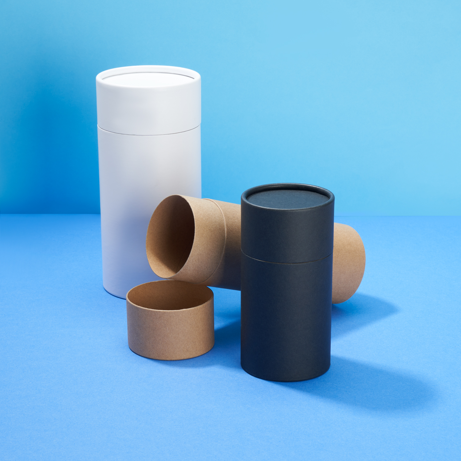 Multipurpose Cardboard Tube Packaging in Black