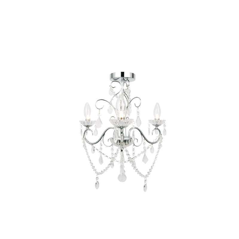 Forum Vela Chandelier 3xG9 Light Chrome