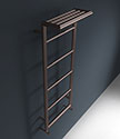 Bronze Shelf Wall Mounted Towel Radiator (58CBZ)