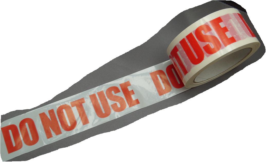 DO NOT USE TAPE 50mm x 66M
[DNU Tape]