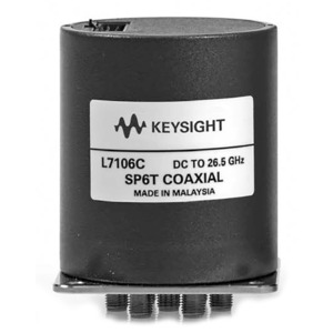 Keysight L7106C/024/161 Coaxial Switch, Multiport, DC to 26.5 GHz, SP6T, 24VDC, Term, L-Series