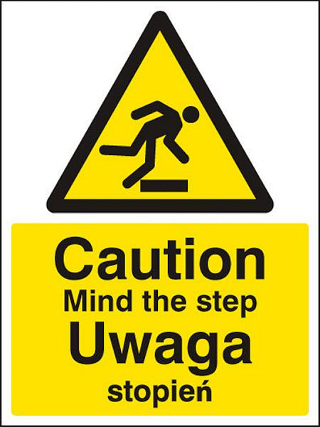 Caution mind the step (English/polish)