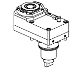 Radial geared-down 2:1 offset driven tool