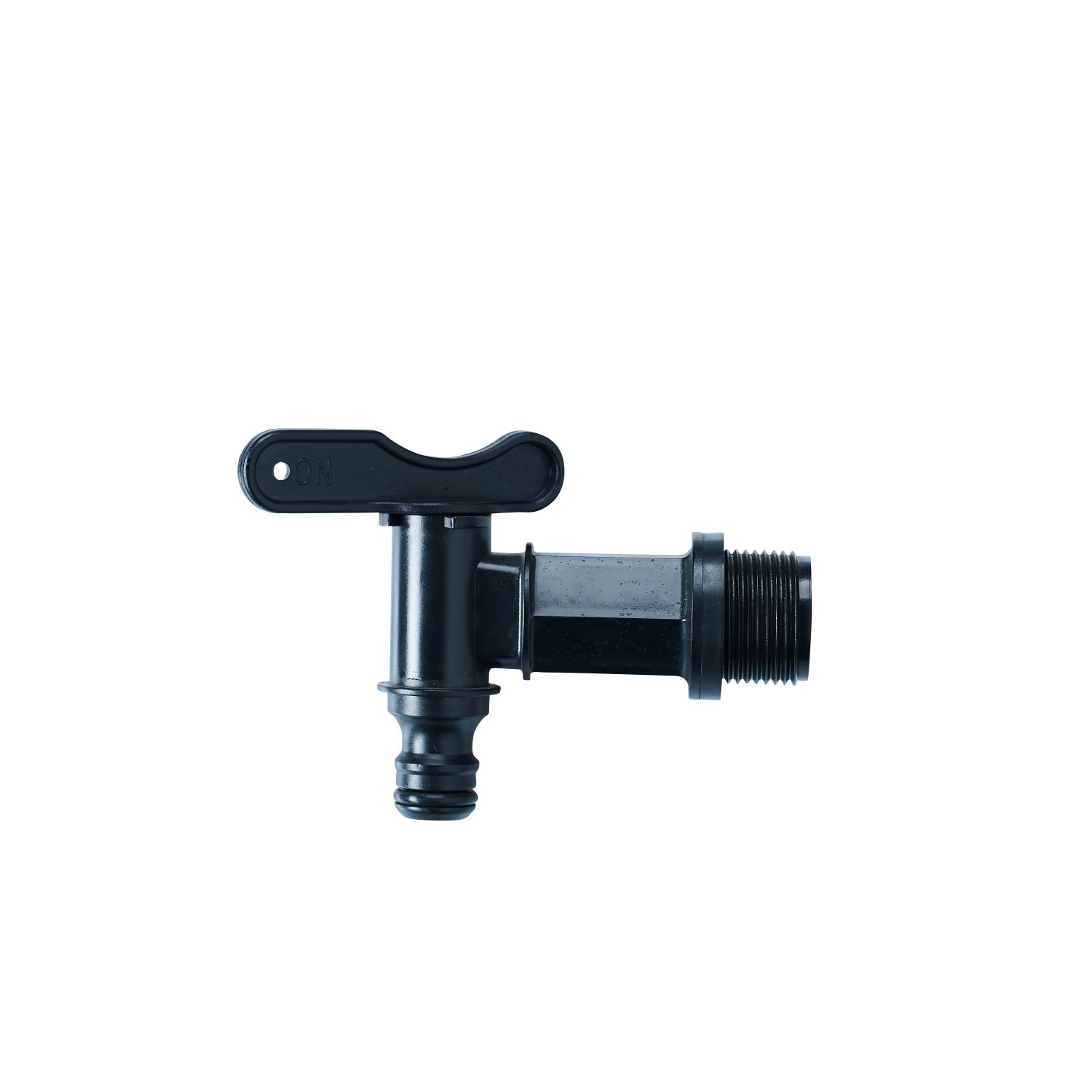 Distributors Of 3&#47;4&#34; Black Water Butt Tap with Hose Fitment & Washer