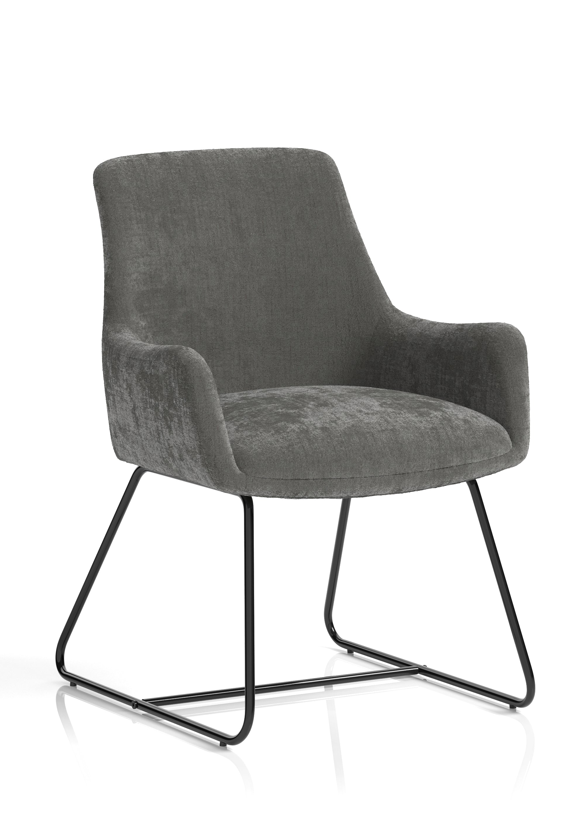Specialising In Quote Fabric Office Reception Chair with Sled Base - Available in Thirteen Colours North Yourkshire