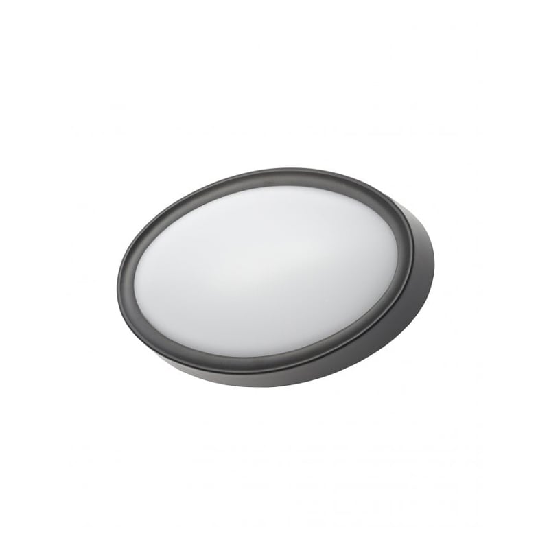 Forum Oxford Oval LED Flush Wall Light 8W Black