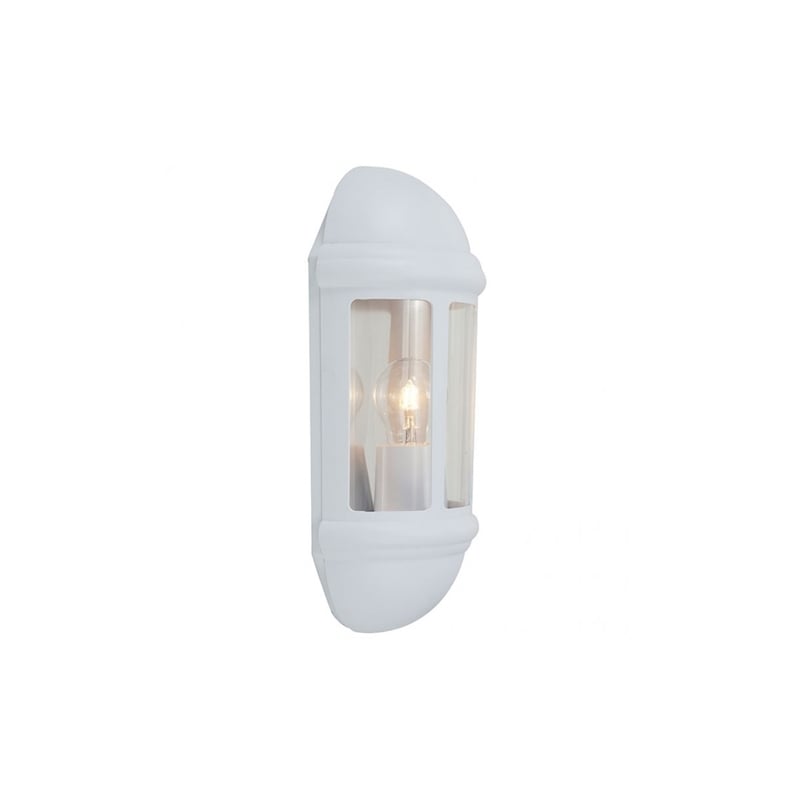 Ansell Latina Polycarbonate Half-Lantern White