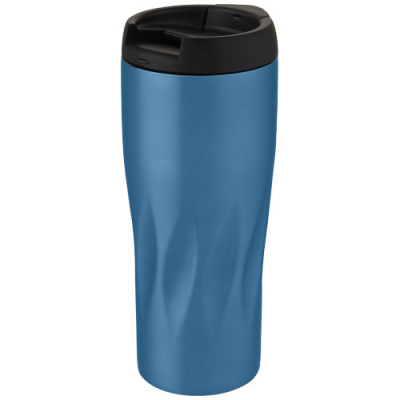 WAVES 450 ML COPPER VACUUM THERMAL INSULATED TUMBLER in Blue.