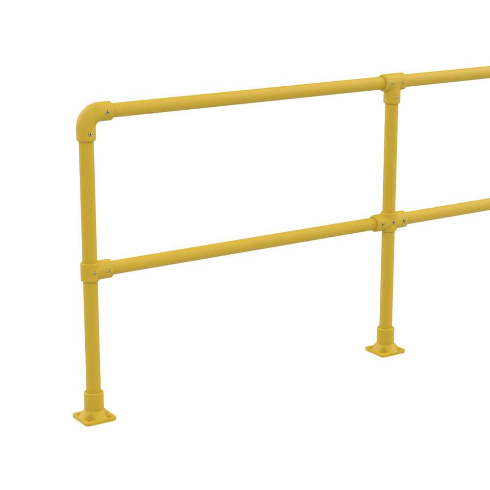 Yellow GRP Round Post System - Per Metre