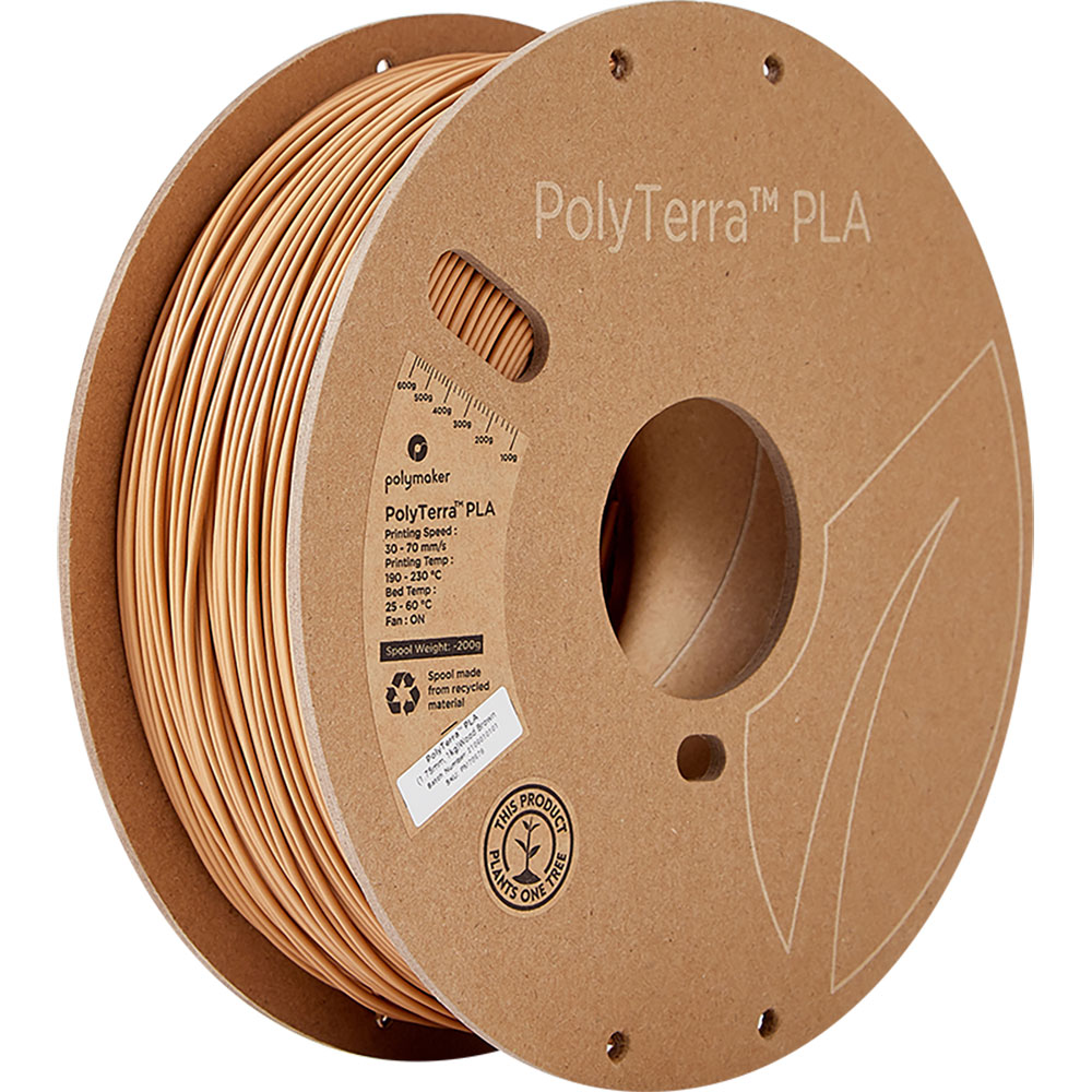 PolyTerra PLA Wood Brown 1.75mm 1Kg